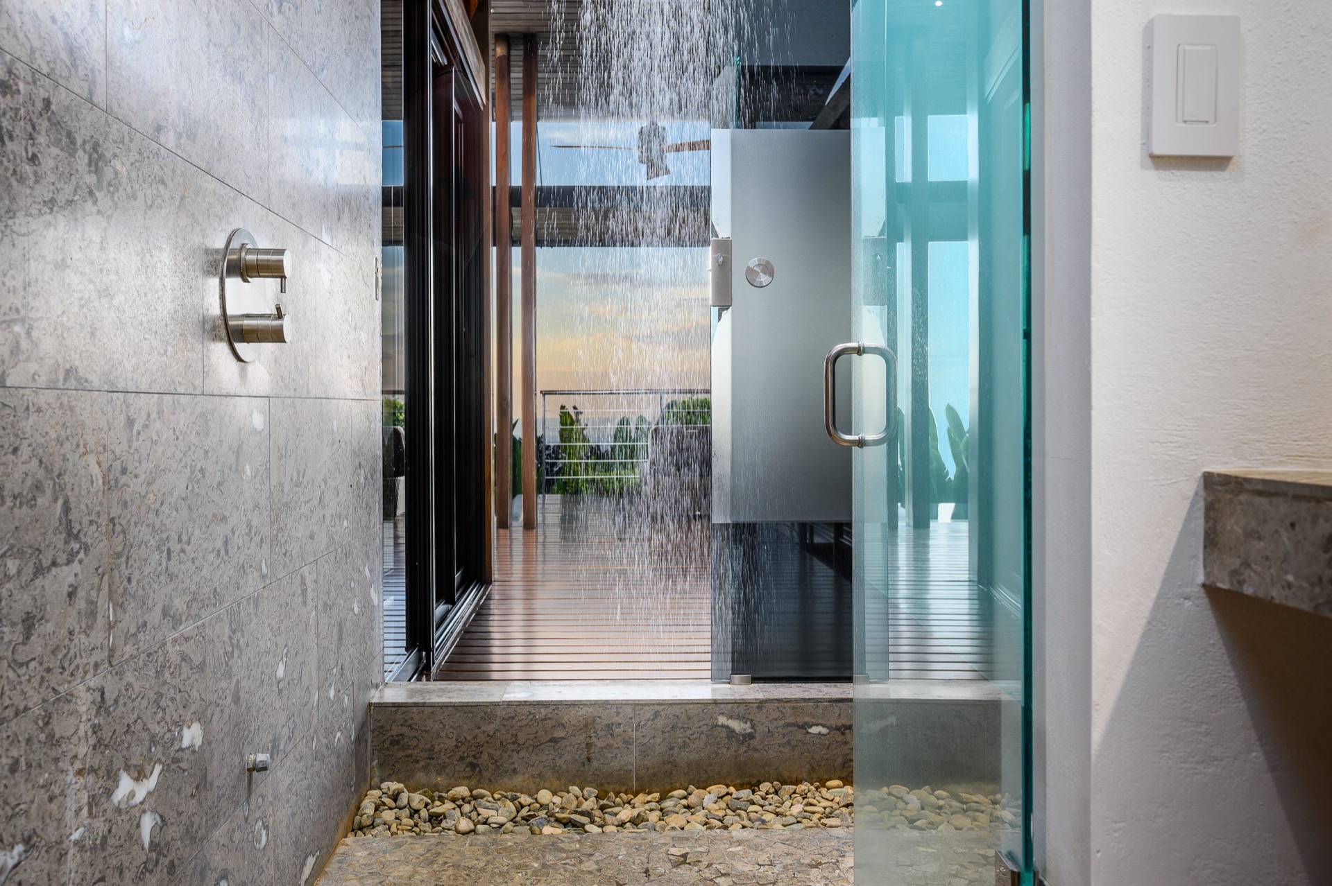Indoor-Outdoor Shower
