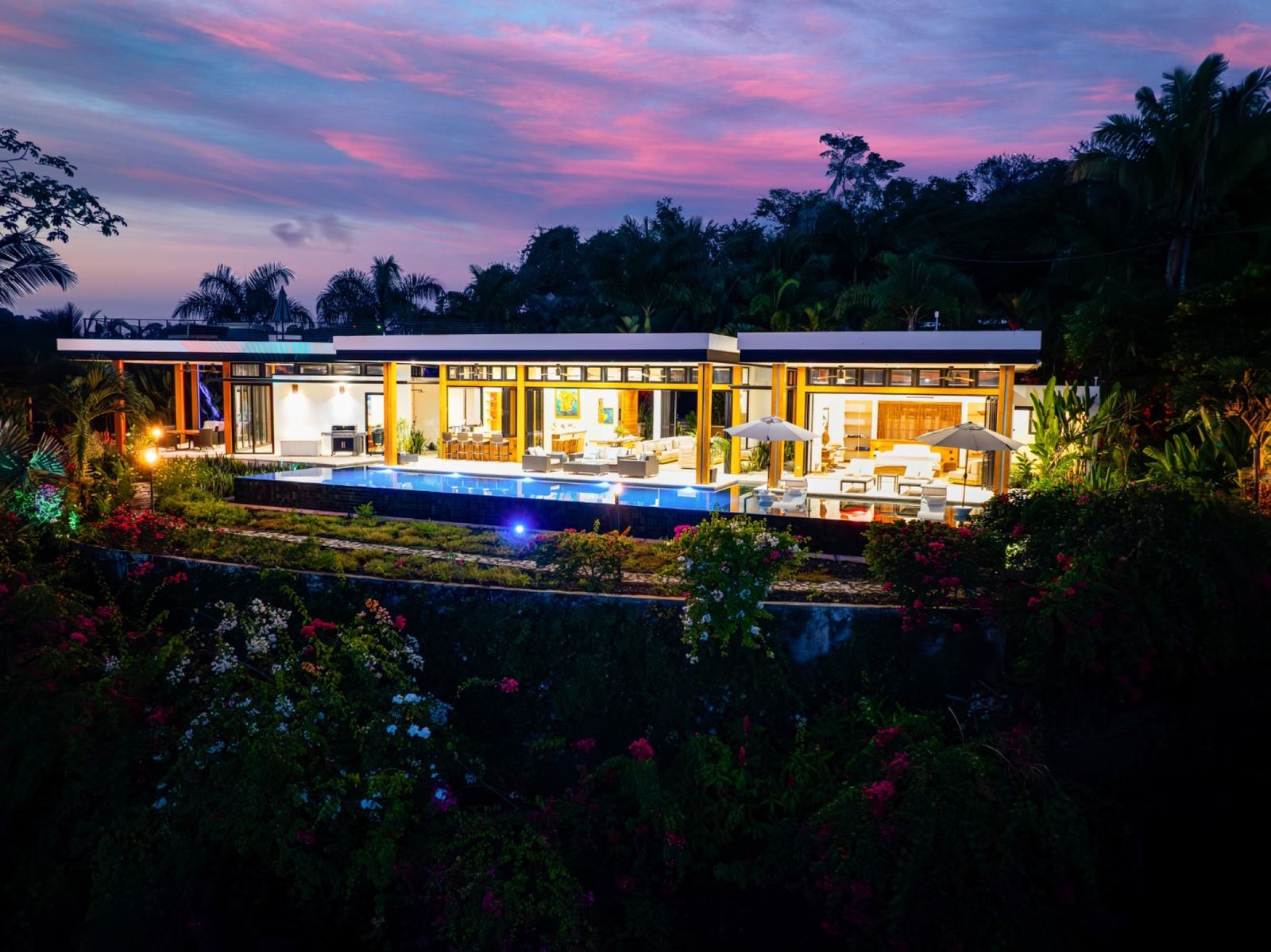 Pacific Vista Villa aerial view
